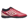 Chuteira de Society Adulta Adamant Top Speed League - Umbro VERMELHO/BRANCO