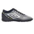 Chuteira de Society Adulta Adamant Top Speed League - Umbro CINZA/PRETO