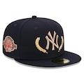 Boné Adulto New Era New York Yankees Gold Leaf Aba Reta AZUL ESCURO