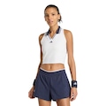 Camiseta Regada adidas Tennis Crop Tank Pro - Feminino BRANCO