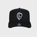 Boné Adulto New Era Corinthians 9Forty A-Frame  Aba Curva PRETO