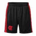 Bermuda do Flamengo Crux Rubro Negro Braziline - Masculina PRETO