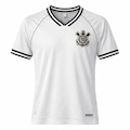 Camiseta do Corinthians Raglan Símbolo Bordado Coimbra - Masculina BRANCO