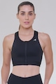 Top Fitness Authen Grit Bossa Ajustável com Zíper - Feminino PRETO