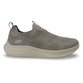 Tênis Masculino Skechers Slip on Bobs Moda Flex CINZA