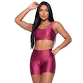 Conjunto Fitness Top e Short New Zig 3D Vekyo - Feminino ROSA