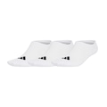 Kit  3 Pares de Meia Cano Invisível adidas - Unissex BRANCO