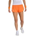 Shorts adidas Climacool Match 2 em 1  Feminino LARANJA/BRANCO