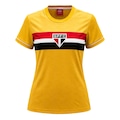 Camisa do São Paulo Brasil Braziline - Feminino AMARELO