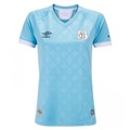 Camisa do Santos Umbro III  2020 - Feminina AZUL CLARO