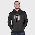 Blusão de Moletom Balboa Atlético Madrid Fleece Canguru - Masculina PRETO