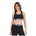 Top Under Armour HG Authentics Mid - Feminino PRETO/BRANCO