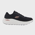 Tênis Feminino Skechers Arch Fit 2.0 PRETO/ROSA CLA