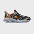 Tênis Infantil Skechers Meteor-Lights-Brisk PRETO/PRATA