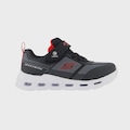 Tênis Skechers Lights-Glide-Step Infantil  - Masculino PRETO/LARANJA