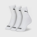 Kit 3 Meias Puma Cano Médio BRANCO