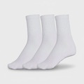 Kit 3 Pares Meias Esportivas Selene Cano Curto BRANCO