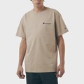 Camiseta Champion Mini Script Logo Ink Dark Khaki - Masculina BEGE