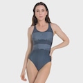 Maiô Natação Adulto Trinys 3623 Estampado Plus Size SL2663 PRETO