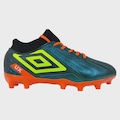 Chuteira de Campo Infantil Umbro UX Botinha AZUL/VERDE CLA