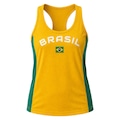 Camiseta Regata do Brasil Brisa Braziline - Feminina AMARELO