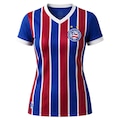 Camisa do Bahia Listrada Natural - Feminina AZUL/VERMELHO