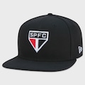 Boné Adulto New Era São Paulo 9Fifty Aba Reta PRETO