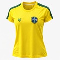 Camisa do Brasil Super Bolla Escudo Clássico - Feminina AMARELO