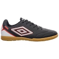 Chuteira Futsal Adulto Umbro Attak III PRETO/VERMELHO
