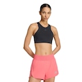 Top Fitness com Suporte Médio Adidas Tech Intensity Feminino PRETO