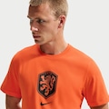 Camiseta Holanda Nike Crest Masculina LARANJA/PRETO