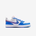 Tênis Infantil Nike Court Borough Low BRANCO/AZUL