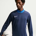 Camiseta Dri-FIT Nike Manga Longa Academy Masculina AZUL ESC/BRANCO