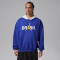Blusão Nike Brasil Jordan Brooklyn Fleece Masculino AZUL CLA/BRANCO