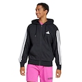 Blusa Moletinho adidas Essentials 3 Stripes - Masculino PRETO