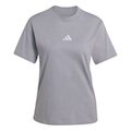 Camiseta adidas M/C Essentials 3 Stripes Feminina CINZA/BRANCO