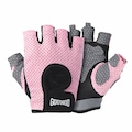 Luvas Fitiness Gold Sports Gounod V Gel Meio Dedos Anti Slip Com Silicone e Respirável ROSA