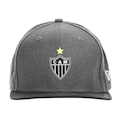 Boné Adulto Atlético Mineiro Aba Reta New Era CINZA/PRETO