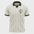Camiseta do Corinthians Polo Coimbra Raglan - Masculina OFF WHITE