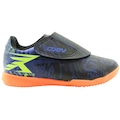 Chuteira de Futsal Infantil Velox JR X PRO 2 OXN PRETO/VERDE