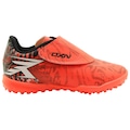 Chuteira Society Infantil Velox JR X PRO 2 OXN CORAL/BRANCO