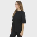 Camiseta New Balance Oversized Small Logo Black - Feminina PRETO