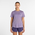 Camiseta New Balance Athletics Run Feminina ROXO
