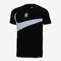 Camiseta de Corinthians Nike Swoosh Infantil PRETO/BRANCO
