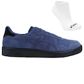 Kit Tênis Asics Japan S Camurça e Meia - Masculino AZUL/PRETO