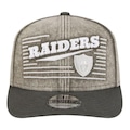 Boné Adulto New Era Washed Denim 970 Las Vegas Raiders Aba Curva CINZA