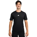 Camiseta Essentials três Listras adidas - Masculina PRETO