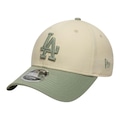 Boné Adulto New Era 940Mc Los Angeles Dodgers Aba Curva BEGE