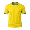Camisa do Brasil Torcedor Dry Lisa Olden Sports - Masculina AMARELO