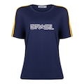 Camiseta Manga Curta do Brasil Mormaii - Feminina AZUL